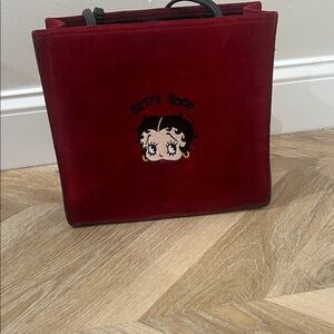Red Betty Boop Tote Bag 1995 y2k